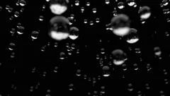 Water droplets rain close up falling DOF slow motion 4K