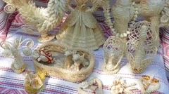 Dolls from cornstalks. Ukraine.