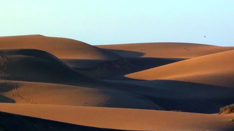 0561 Sunset dunes Stock Footage 35724660