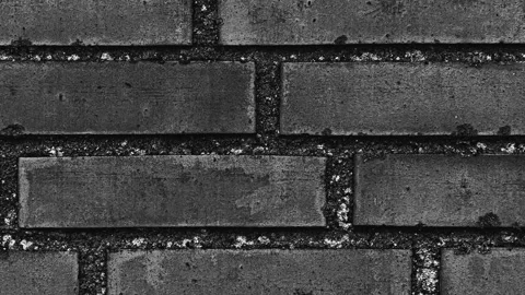 056_Dark brick wall texture pattern.mp4 Stock Footage 346974249