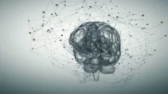 Animation illustrating the thought processes in the brain