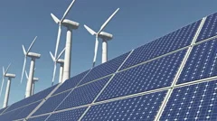 4k Solar panels & Wind power,green free clear energy.
