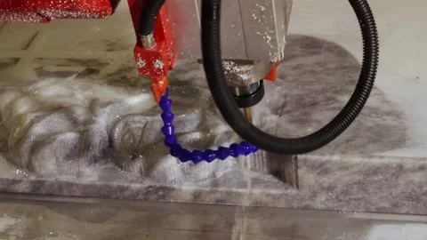 058 stone milling Stock Footage 154203556