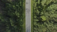 Aerial photography - road trip, endless road