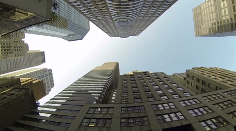 0585 High building rotating Stock Footage 44620794