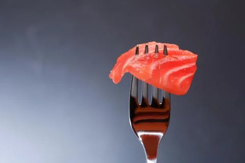 Closeup  of  steel  fork  with  slice  of  salmon  on  dark  background xkwx Salmon,  Trout,  Chinook,  Fish,  Snack,  Appetizer,  Gourmet,  Meal,  Food,  Cooking,  Restaurant,  Portion,  Slice,  Eating,  Seafood,  Delicacy,  Salted,  Fork,  Silverware