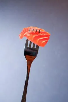 Closeup  of  steel  fork  with  slice  of  salmon  on  dark  background xkwx Salmon,  Trout,  Chinook,  Fish,  Snack,  Appetizer,  Gourmet,  Meal,  Food,  Cooking,  Restaurant,  Portion,  Slice,  Eating,  Seafood,  Delicacy,  Salted,  Fork,  Silverware