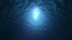 Slow motion ocean underwater view