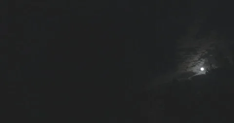 059 Moon in the night sky Stock Footage 107343159