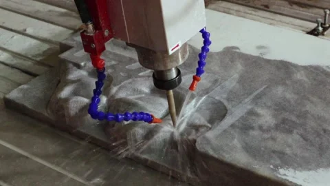 059 stone milling Stock Footage 154203567