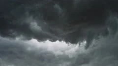 Time-lapse supercell storm cloud