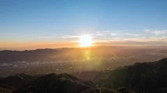 Los Angeles City View Sunset Time Lapse