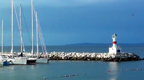 0597  Lighthouse Stock Footage 34304482