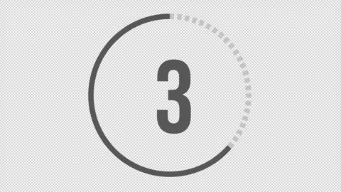 05sec Juice &amp; Toya Workout Alpha Transparent Countdown Timer Animation Stock Footage 283095838