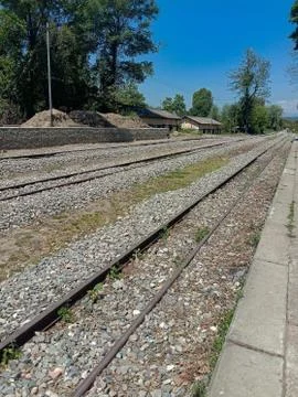 06-june-2020 / lockdown 2.0 India all train services shutdown. pic of railway Stock Photos