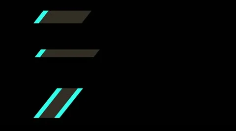 06 lowerthird design cyan Stock Footage 11515296