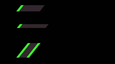 06 lowerthird design green Stock Footage 11515297