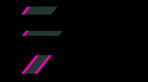 06 lowerthird design pink Stock Footage 11515300