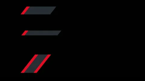 06 lowerthird design red Stock Footage 11515302