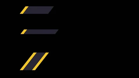 06 lowerthird design yellow Stock Footage 11515305