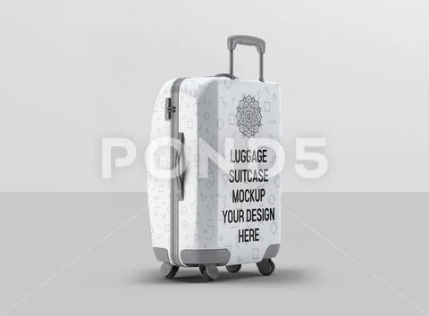 06 Luggage Suitcase Mock-up PSD Template