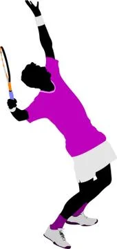 06 tennis2 Stock Illustration