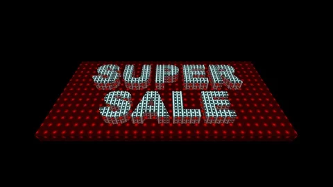 06 Text Animation with Graphics Led Panel Movement Super Sale Vidéo 129243786