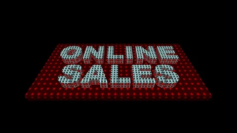 06 Text Animation with Graphics Led Panel Movement Online Sales Stockbeeldmateriaal 129907606