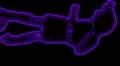 06 - Vertical HD sexy dancer silhouette - magenta neon on black HD Footage