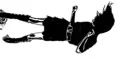06 - Vertical HD sexy dancer silhouette - black on white HD Footage