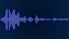 digital audio spectrum wave effect
