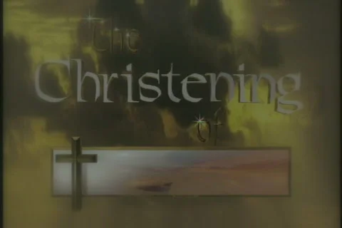 0603 Christening lower 3rd third Stock Footage 840422