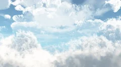 Fly through animated clouds in 4K