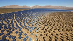 aerial shot of solar energy farm - solar panels, Nevada