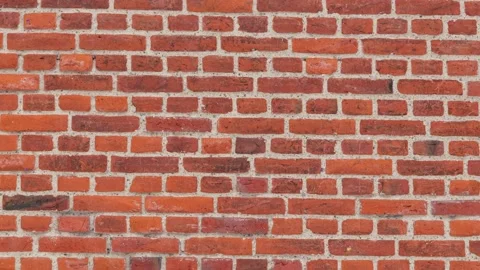 060_Red brick wall texture pattern.mp4 Stock Footage 346974255