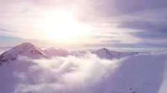 Beautiful Mountain Sunset Winter Mountain Landscape Inspiration Motivation