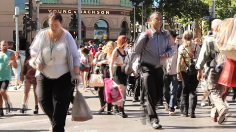 062 Timelapse crowd Stock Footage 34182117