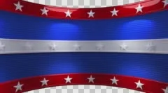 USA Stars Stripes Background Loop