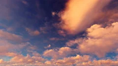 ( CGI ) Fantasy - Dusk Sunset Clouds - Time Lapse Seamless Loop
