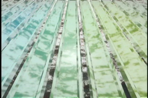 0639 chrome bars abstract background Stock Footage 840016