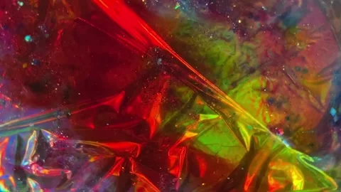 063_Abstract colorful crumpled material texture.mp4 Stock Footage 345250073