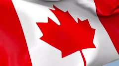 Canada Waving Flag Background Loop