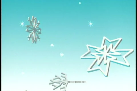 0643 winter snow flakes abstract background Stock Footage 839976