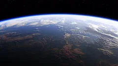 Amazing View Of Planet Earth From Space. 4K. 3840x2160. Seamless Looped.