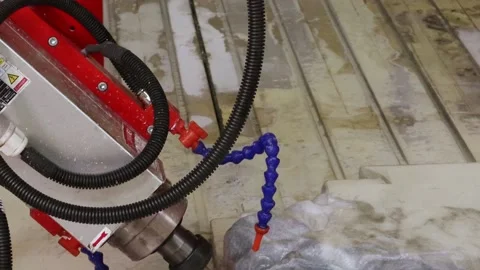 068 stone milling Stock Footage 154203630