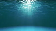 Dark blue ocean surface seen from underwater (4k video)