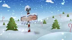 North Pole Merry Christmas 4K Loop