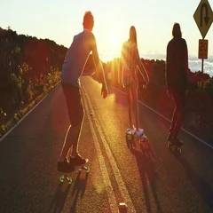 Skateboarding into Sunset