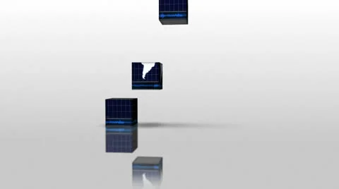 07 business graphs cubes Stock Footage 25592585