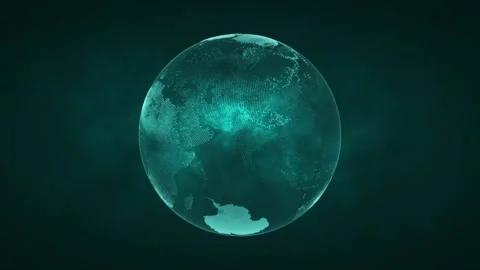 07 - Earth - abstract motion sphere Stock Footage 222937969